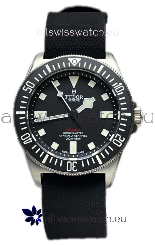 Tudor Pelagos FXD Titanium Casing 1:1 Mirror Replica Black Dial in Black Nato Strap