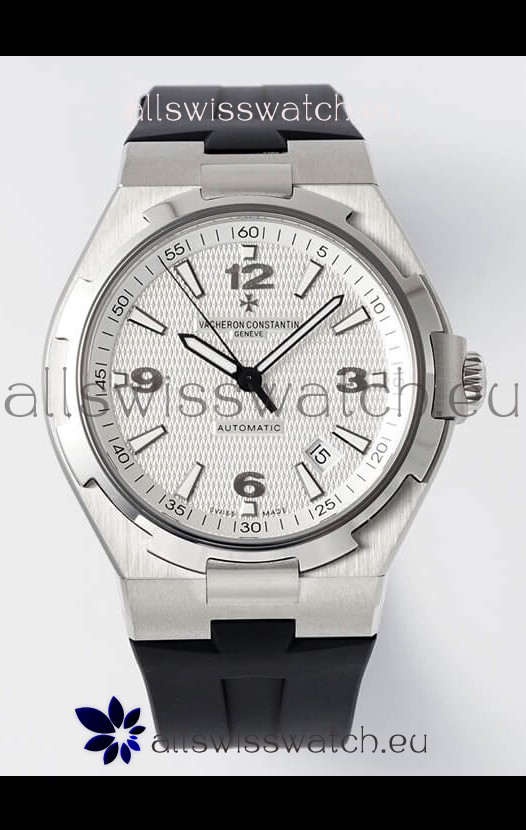 Vacheron Constantin Overseas 1:1 Mirror Swiss Replica Watch in White Dial - Rubber Strap