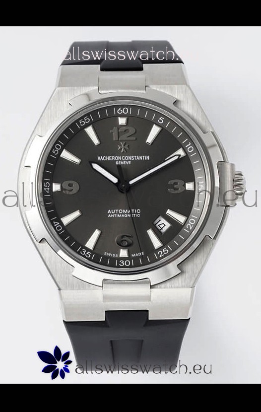 Vacheron Constantin Overseas 1:1 Mirror Swiss Replica Watch in Grey Dial - Rubber Strap