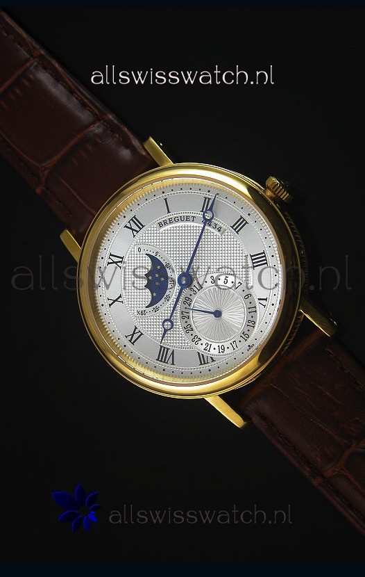 Breguet Classique Moonphase Yellow Gold Swiss Replica Watch