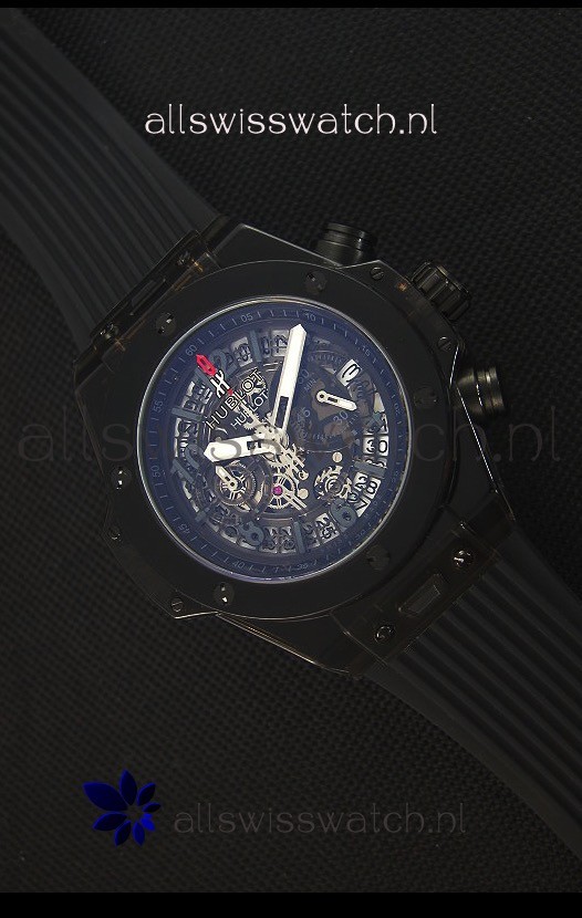 Hublot Big Bang Unico All Black Sapphire Quartz Replica Watch 45MM