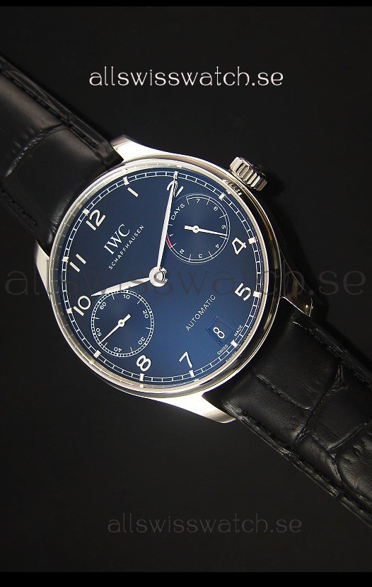 IWC IW500703 Portugieser Swiss 1:1 Mirror Replica Watch Black Dial - Updated 2016 Version