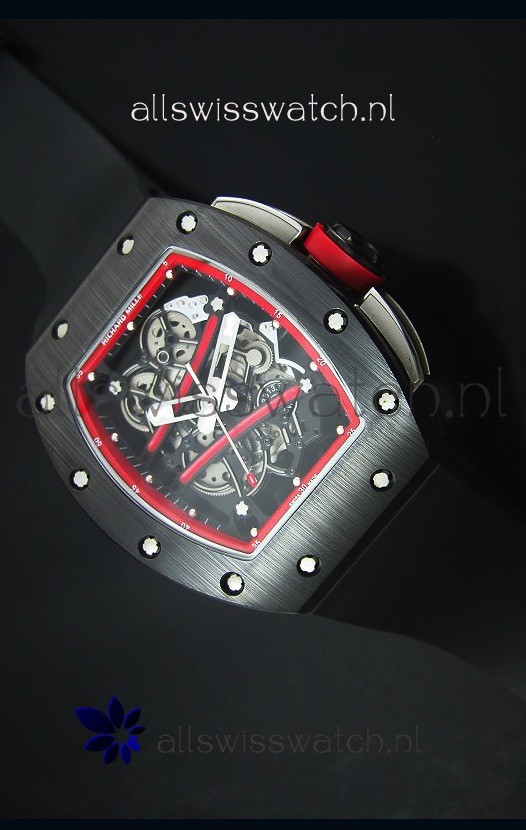 Richard Mille RM061 Ceramic Case Swiss Red Bezel Replica Watch