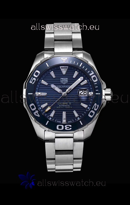 Tag Heuer Aquaracer Calibre 5 1:1 Mirror Replica Watch Blue Dial