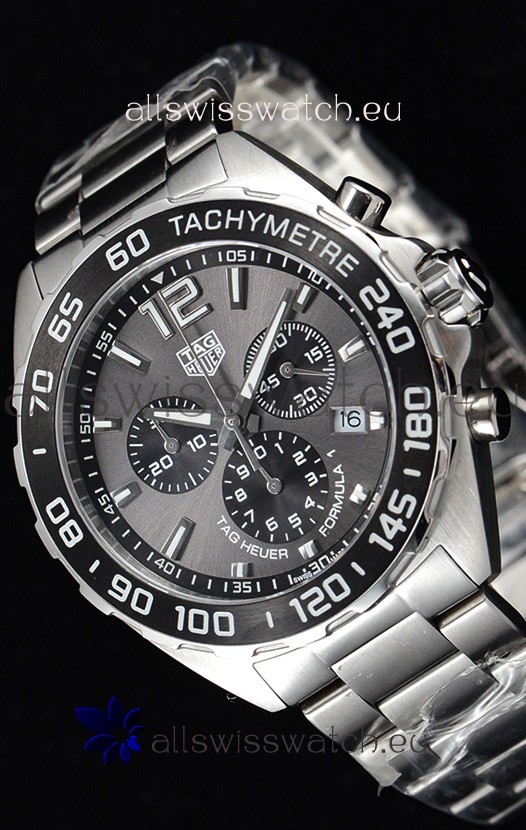 Tag Heuer Formula 1 Chronograph Swiss Quartz Replica Watch Anthracite Dial 