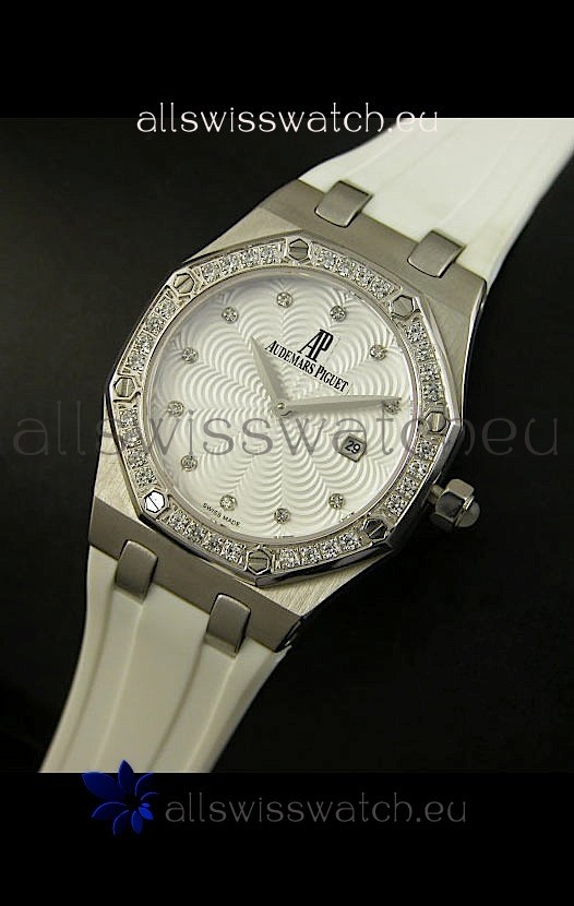 Audemars Piguet Royal Oak Ladies Quartz Replica Watch in Steel Case