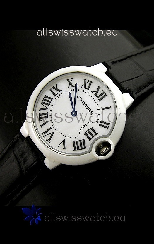 Cartier Ballon de Ladies Replica Watch in White Dial