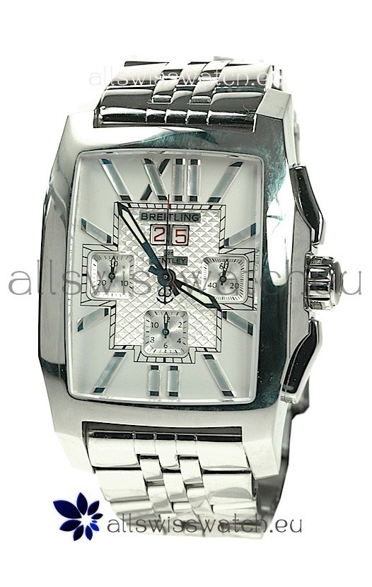 Breitling For Bentley Swiss Flying B Chronograph Steel Watch