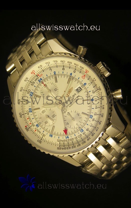 Breitling Navitimer World GMT - 1:1 Mirror Ultimate Edition White Dial