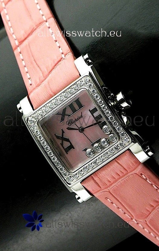 Chopard Happy Sport Swiss Replica Watch in Pink Dial