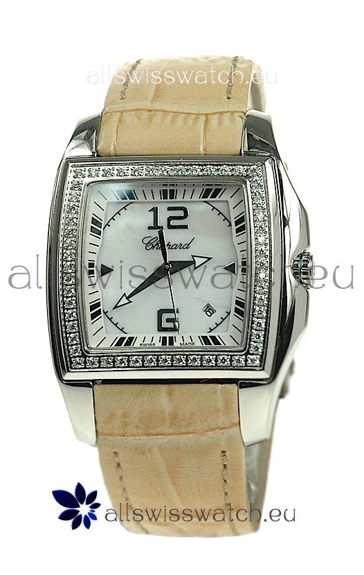 Chopard Two O Ten Ladies Swiss Replica Watch in Yellow Strap