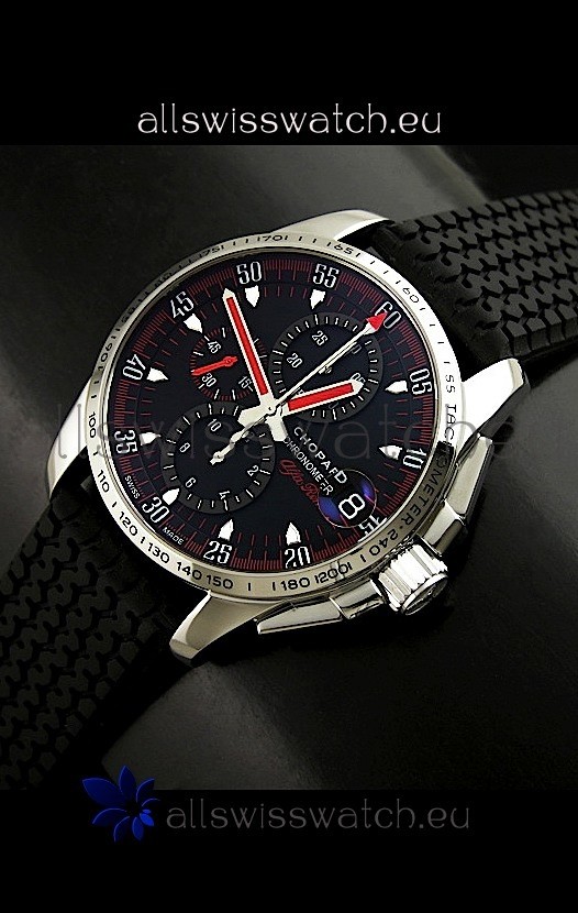 ChopardMille Miglia GTXL Swiss Replica Watch in Black Strap