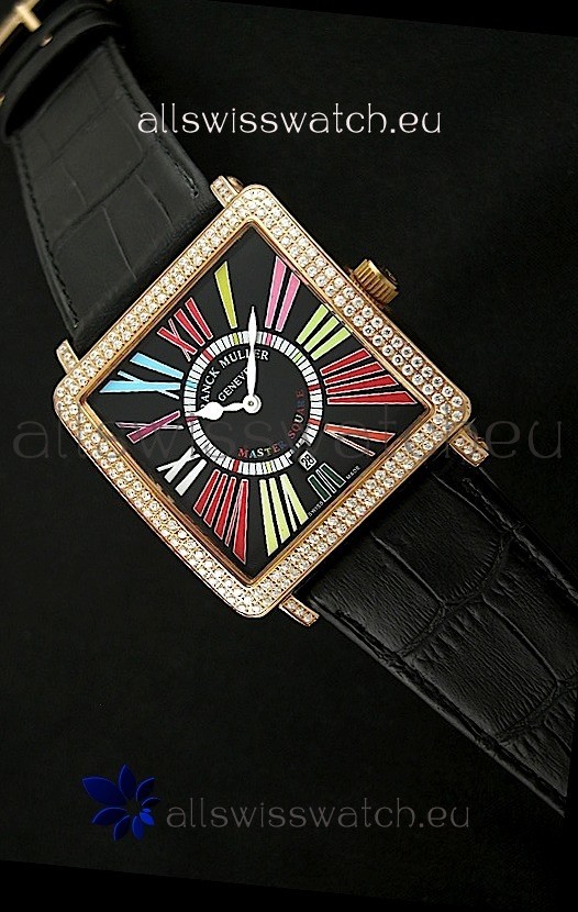 Franck Muller Master Square Swiss Replica Watch in Black Dial
