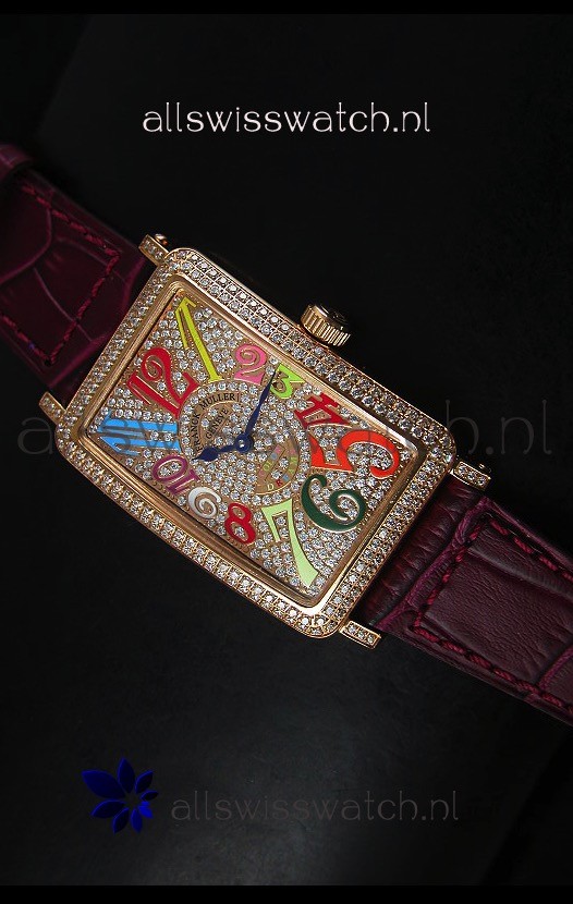 Franck Muller Master of Complications Long Island Ladies Watch in Pink Gold