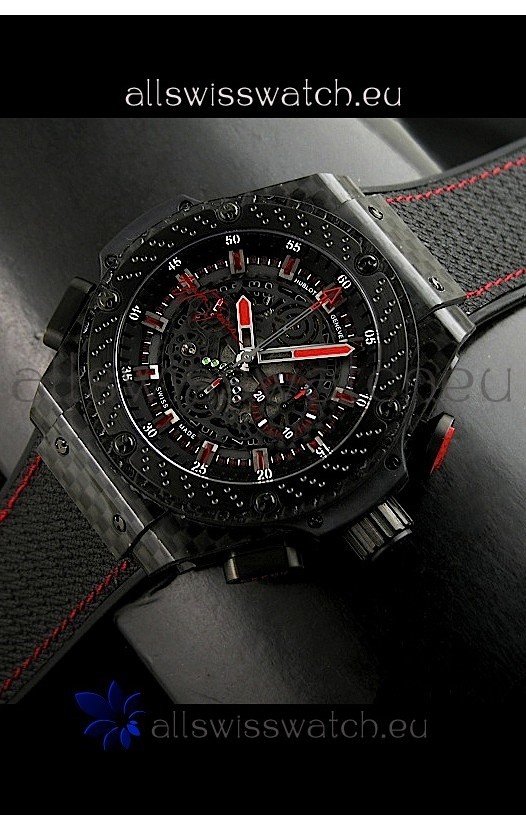 Hublot Big Bang Ayrton Senna Full Carbon Casing Swiss Watch 
