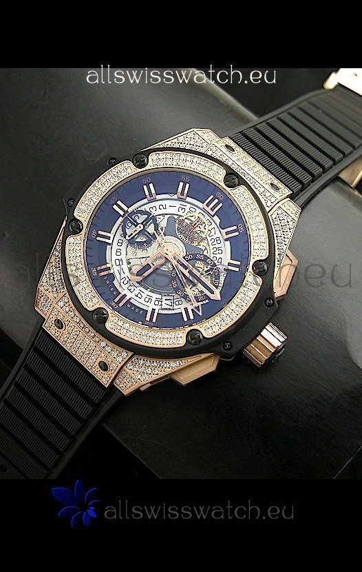 Hublot Big Bang King Power Skeleton Swiss Watch Diamonds Casing