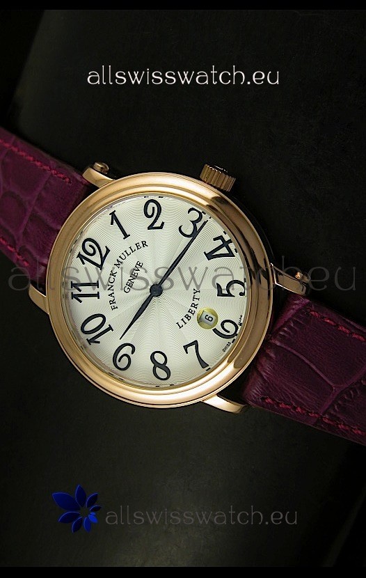 Franck Muller Master of Complications Liberty Japanese Watch Maroon Strap