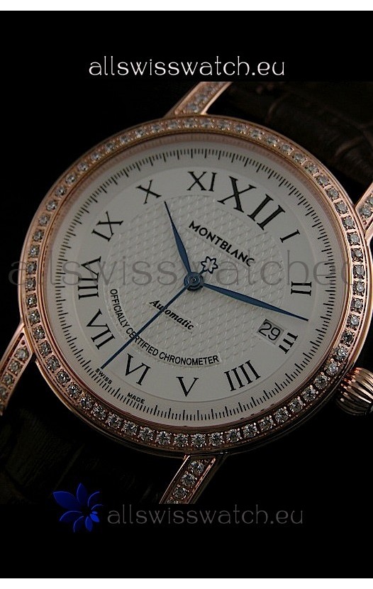 Mont Blanc Swiss Automatic Watch in Rose Gold