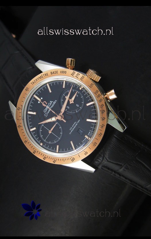 Omega Speedmaster Moon Watch Co-Axial Swiss Watch Two Tone Case - 1:1 Mirror Replica