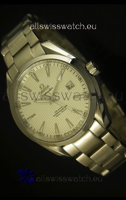 Omega Seamaster Aqua Terra Co-Axial Swiss Watch White Dial