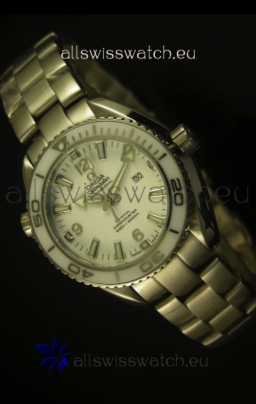 Omega Seamaster Planet Ocean Liquidmetal Midsized 36MM Swiss Watch