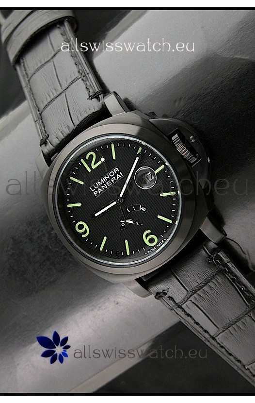 Panerai Luminor Power Reserve Japanese Automatic Watch in Black