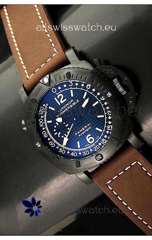 Panerai Luminor Submersible GMT Swiss PVD Watch 