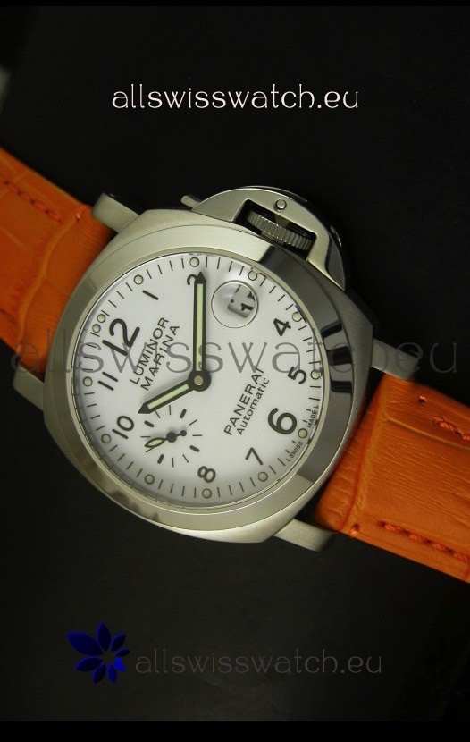 Panerai Luminor Marina PAM49 40MM Swiss Watch - Orange Strap