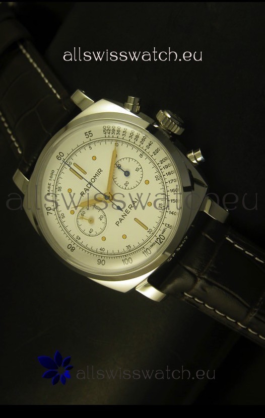 Panerai Radiomir PAM518 1940 Chronograph Watch - White Dial