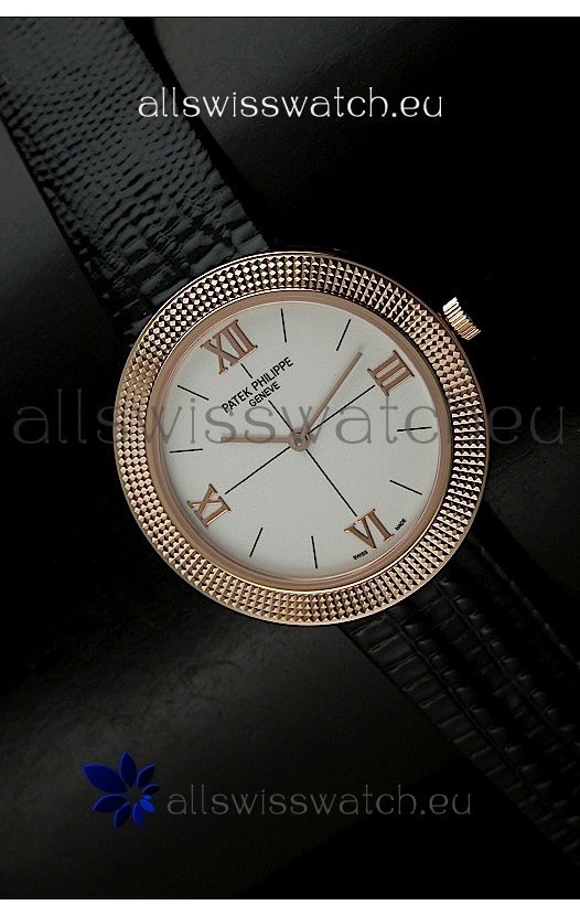 Patek Philippe Geneve Swiss Quartz in Rose Gold