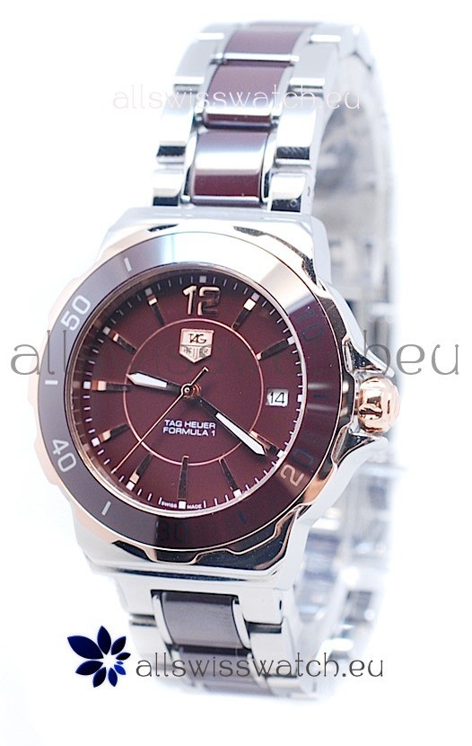 Tag Heuer Formula 1 Quartz Brown Ceramic Bezel Watch