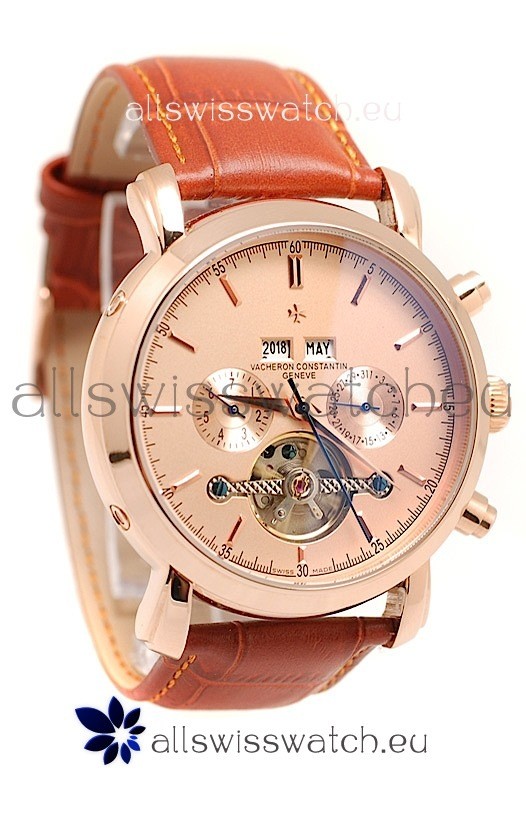 Vacheron Constantin Malte Tourbillon Japanese Pink Gold Watch 
