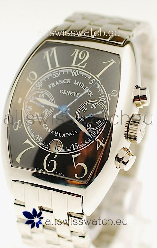 Franck Muller Casablanca Chronograph Swiss Watch in Black Dial