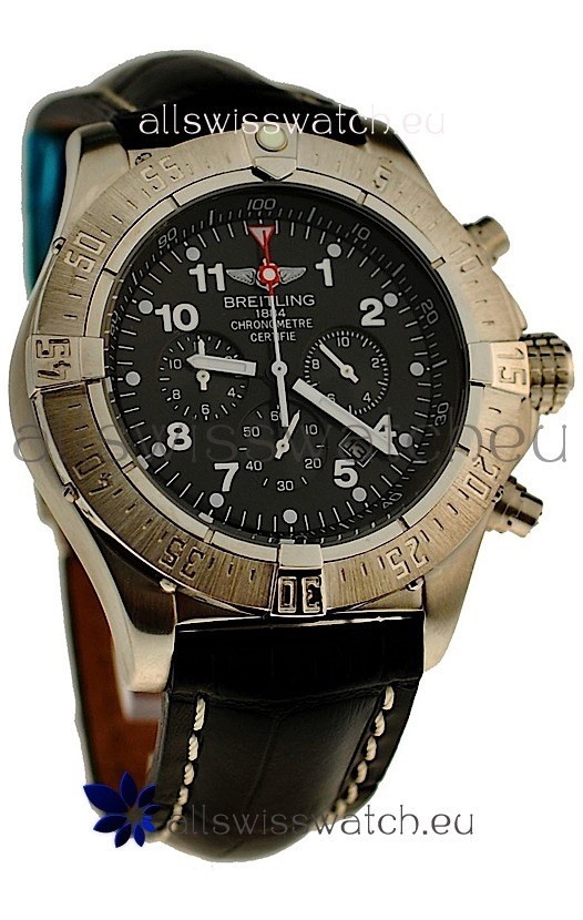 Breitling Chronograph Chronometre Japanese Watch in Black