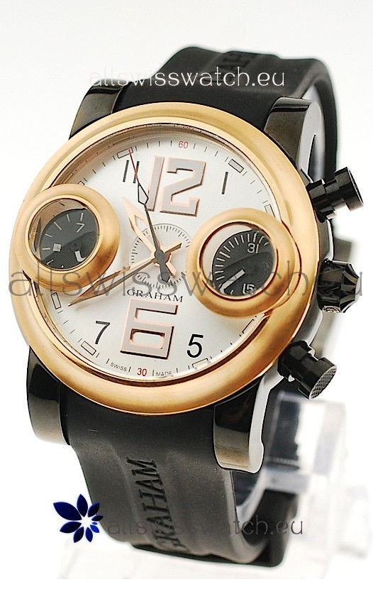 Graham Swordfish Japanese Replica Watch in White Dial