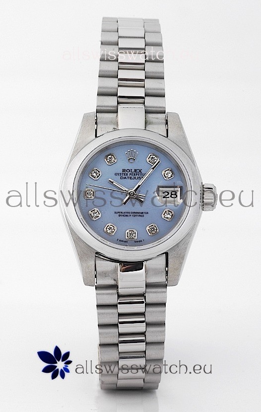 Rolex DateJust - Silver Lady's Swiss Replica Watch