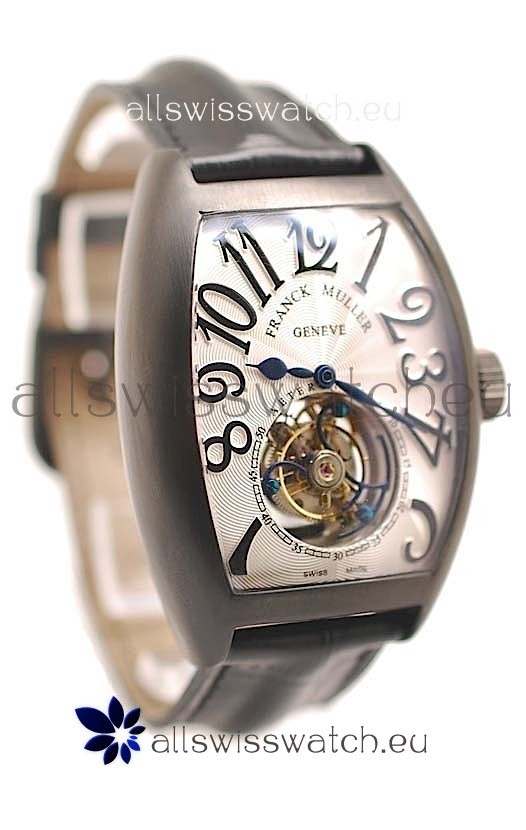 Franck Muller Aeternitas Tourbillon Swiss Replica PVD Watch in White Dial
