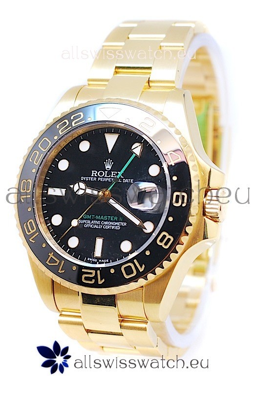Rolex GMT Masters II 2011 Edition Japanese Replica Gold Watch