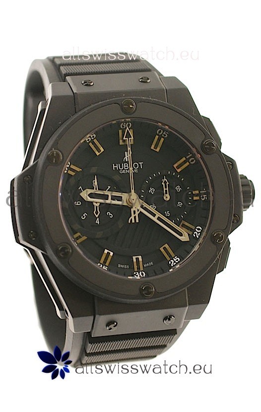 Hublot Big Bang King Power All Black Swiss Watch Ceramic Case