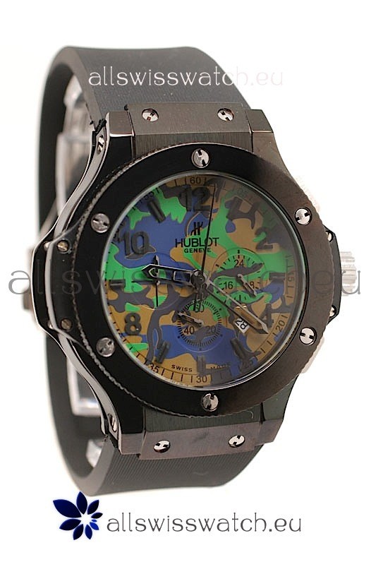 Hublot Big Bang Commando Green Camouflage Japanese Watch