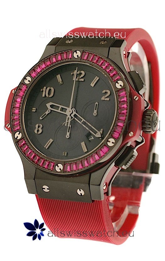 Hublot Black Big Bang Red Tutti Frutti Swiss Replica Watch