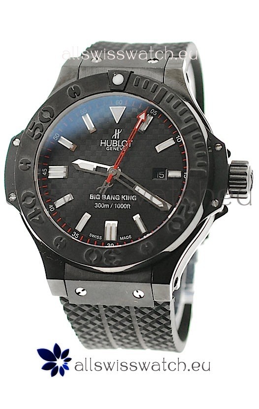 Hublot Big Bang King Carbon Dial Watch in all Black