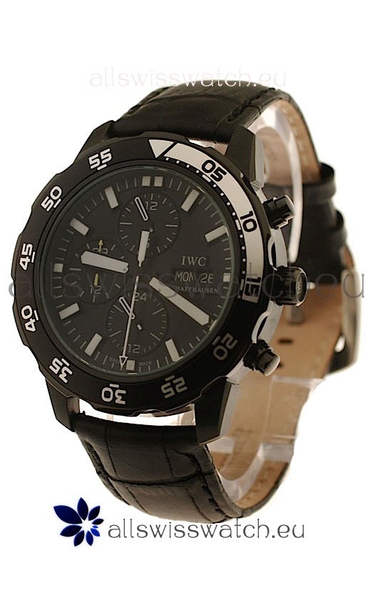 IWC Aquatimer Chronograph Japanese Replica PVD Watch