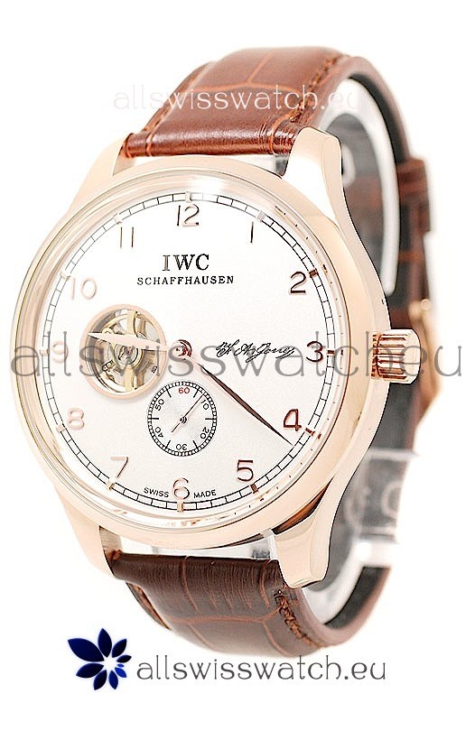IWC Portuguese Regulateur Tourbillon Japanese Rose Gold Watch 