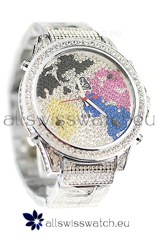 Jacob & Co Diamond Japanese Replica Watch in Multi Color Dial