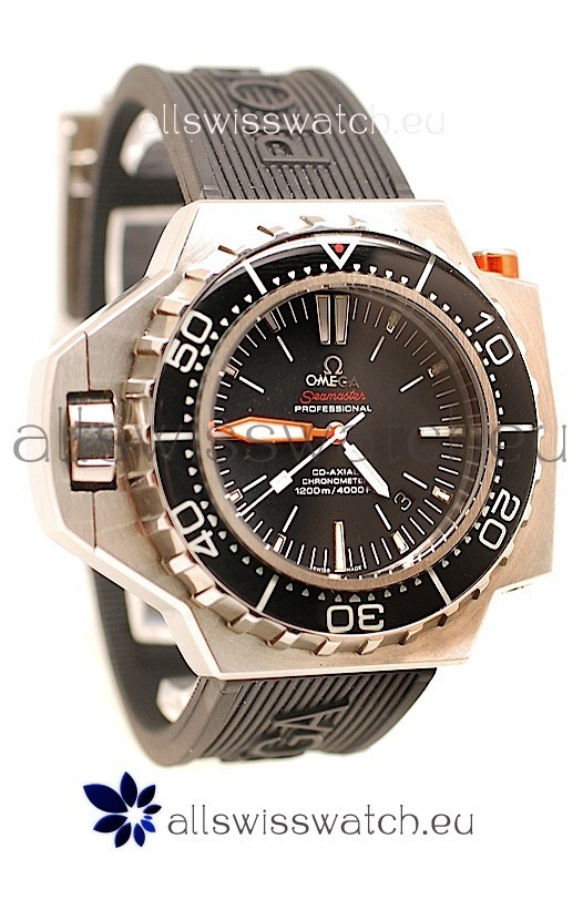 Omega Seamaster Ploprof 1200M Swiss Watch in Black Dial