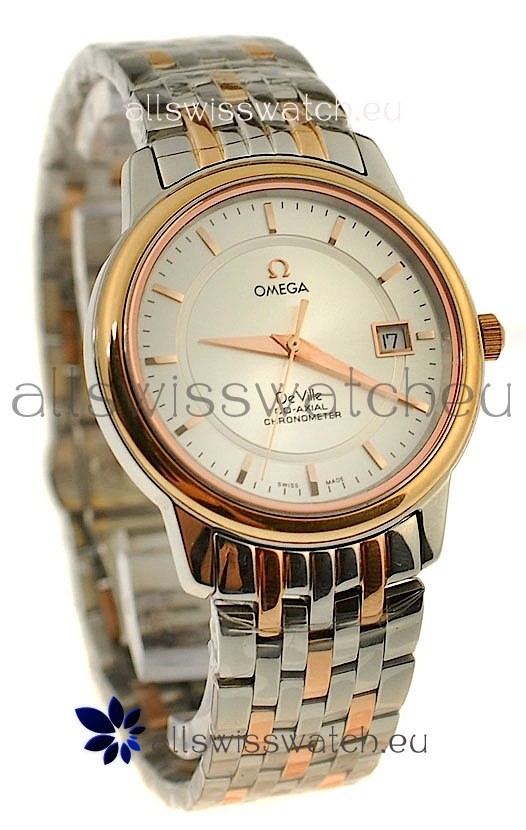Omega Co-Axial Deville Japanese Rose Gold Watch in Rose Gold Stick Markers