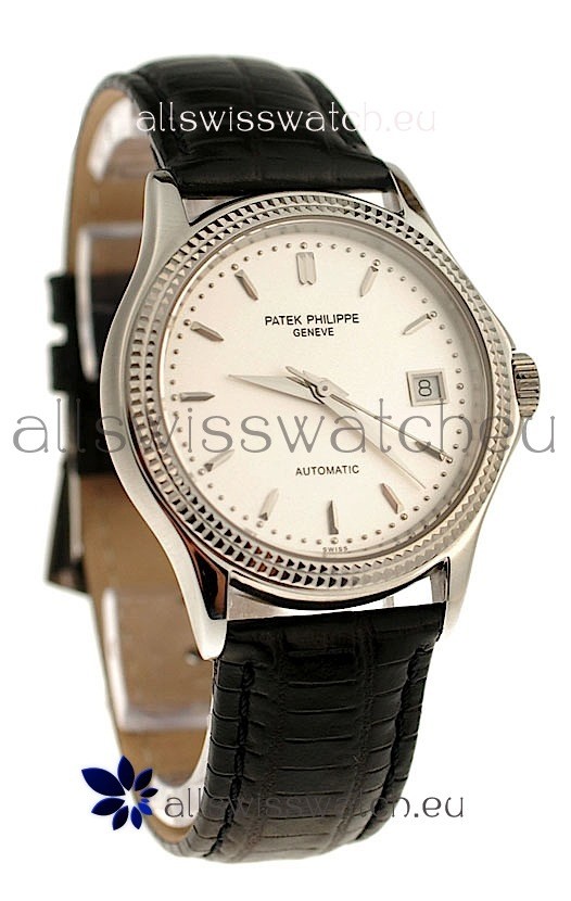 Patek Philippe Geneve Replica Watch in White Dial