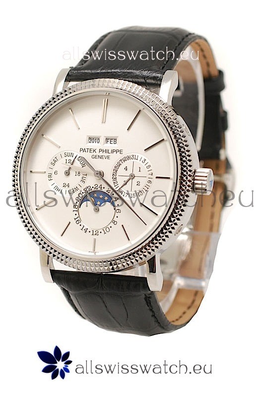 Patek Philippe Grand Complications Japanese Steel Watch in White Dial