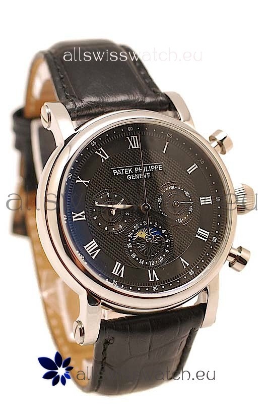 Patek Philippe Grand Complications Replica Watch in Black Dial